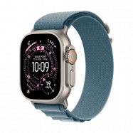 Watch Apple Watch Ultra 3 (2025) 5G 49mm Natural Titanium Case with Alpine Loop L - Light Blue