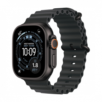 Watch Apple Watch Ultra 3 (2025) 5G 49mm Black Titanium Case with Ocean Band - Black, Image 1