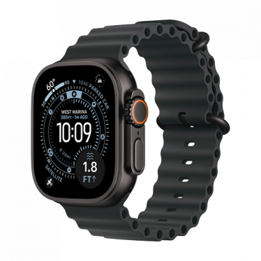 Watch Apple Watch Ultra 3 (2025) 5G 49mm Black Titanium Case with Ocean Band - Black