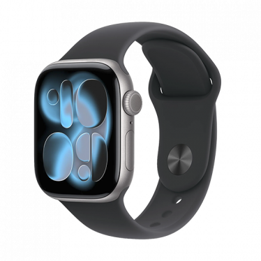Watch Apple Watch Series 11 (2025) GPS 42mm Space Grey Aluminium Case with Black Sport Band M/L - Grey 
