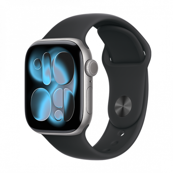 Watch Apple Watch Series 11 (2025) GPS 42mm Space Grey Aluminium Case with Sport Band S/M - Black, 419€, Image 1 Watch Apple Watch Series 11 (2025) GPS 42mm Space Grey Aluminium Case with Sport Band S/M - Black, Image 1