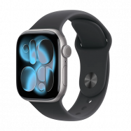 Watch Apple Watch Series 11 (2025) GPS 42mm Space Grey Aluminium Case with Sport Band S/M - Black