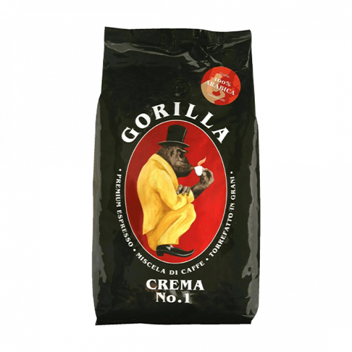 Gorilla Crema No.1 Coffee Beans 1KG, Image 1