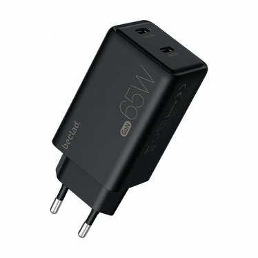 Beclad 65W Adapter 2 Port USB-C - Black