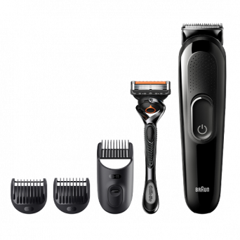 Braun SK3300 Beard Trimmer + Hair Clipper 4in1 with Gillette Fusion5 ProGlide , Image 1