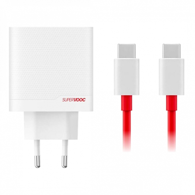 OnePlus 80W Dual Ports SUPERVOOC Adapter Type-C + Type-A with USB-C Cable - White, 33€, Image 1 OnePlus 80W Dual Ports SUPERVOOC Adapter Type-C + Type-A with USB-C Cable - White, Image 1