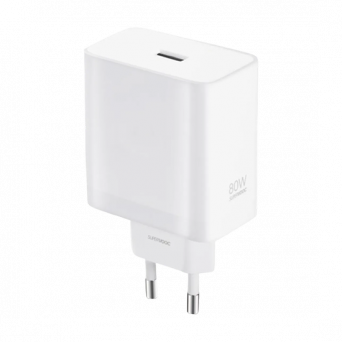 Oppo 80W USB-A SuperVooc Adapter - White, Image 1
