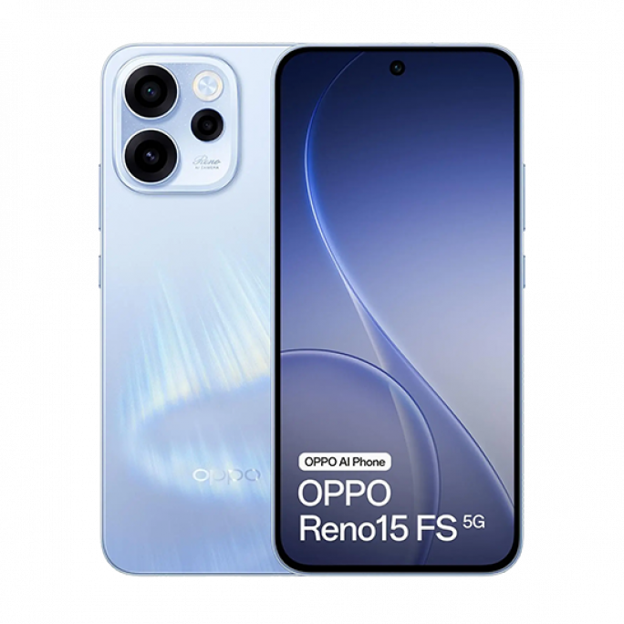 Oppo Reno15 FS 5G Dual Sim 8GB RAM 512GB - Aurora Blue, Afbeelding 1