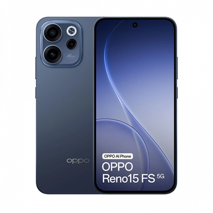 Oppo Reno15 FS 5G Dual Sim 8GB RAM 512GB - Twilight Black, Afbeelding 1