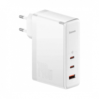 Baseus 140W Pro Fast Charger GaN5 - White , Image 1