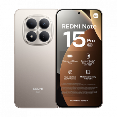 Xiaomi Redmi Note 15 Pro 5G Dual Sim 8GB RAM 256GB - Titanium