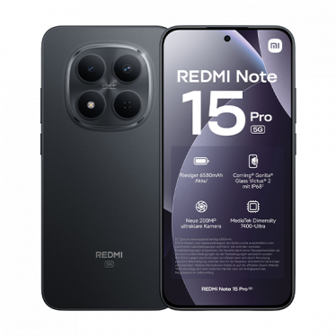 Xiaomi Redmi Note 15 Pro 5G Dual Sim 8GB RAM 256GB - Black