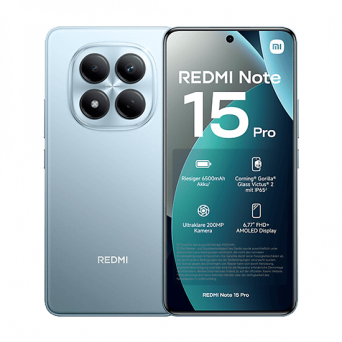 Xiaomi Redmi Note 15 Pro 4G Dual Sim 12GB RAM 512GB - Blue, Afbeelding 1