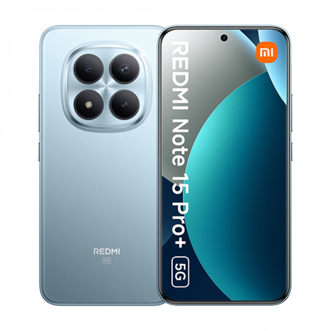 Xiaomi Redmi Note 15 Pro+ 5G Dual Sim 12GB RAM 512GB - Glacier Blue, Image 1