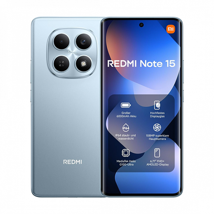 Xiaomi Redmi Note 15 4G Dual Sim 8GB RAM 256GB - Blue, Afbeelding 1