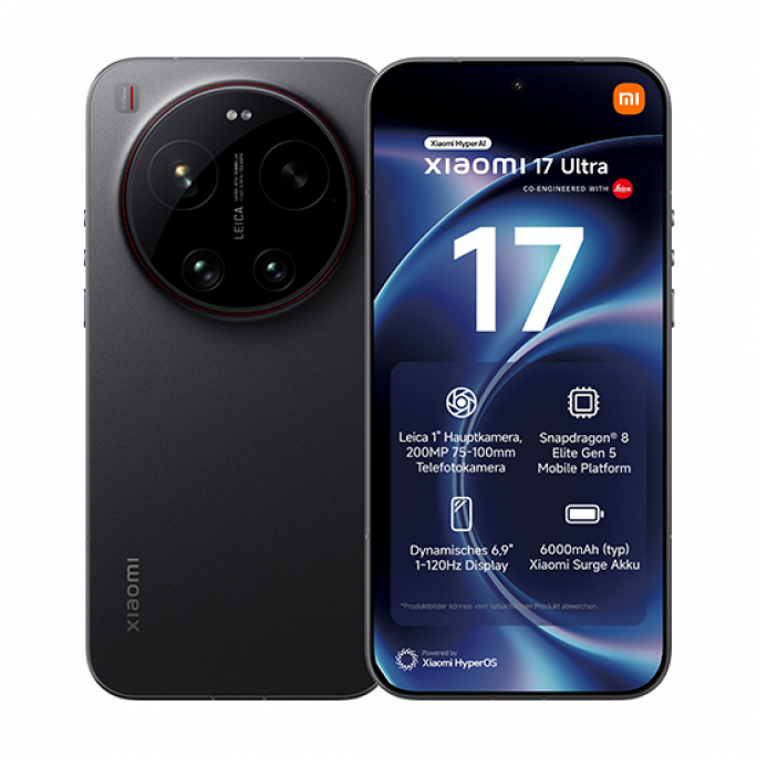 Xiaomi 17 Ultra 5G Dual Sim 16GB RAM 512GB - Black, Afbeelding 1