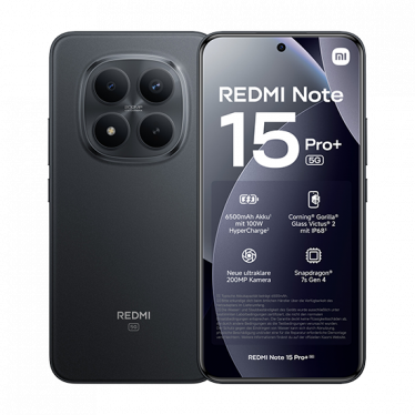 Xiaomi Redmi Note 15 Pro+ 5G Dual Sim 8GB RAM 256GB - Black