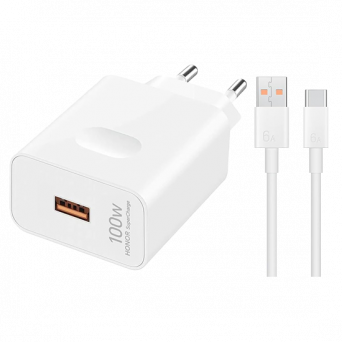 Honor SuperCharge Power Adapter 100W Bulk - White, Image 1