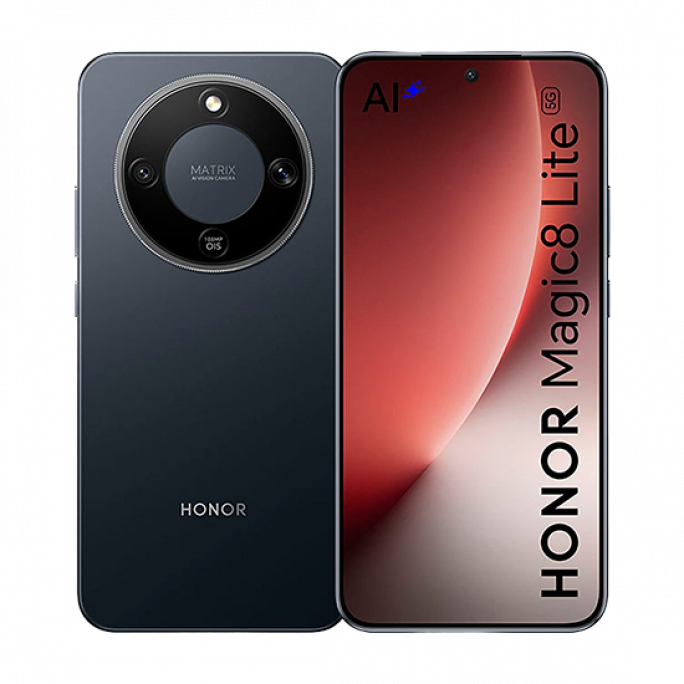 Honor Magic8 Lite 5G Dual Sim 8GB RAM 256GB - Midnight Black, Afbeelding 1