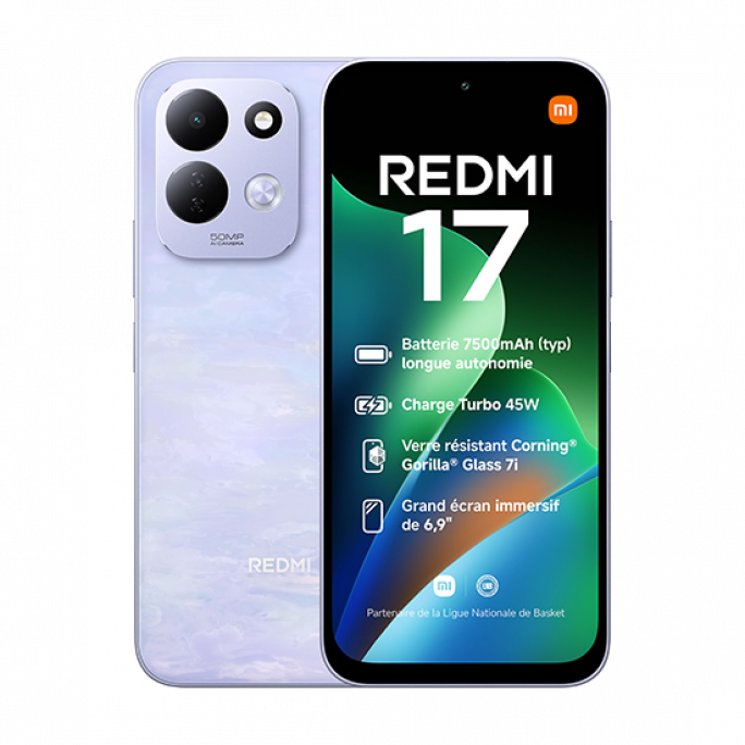 Xiaomi Redmi 17 4G Dual Sim 4GB RAM 128GB - Purple, Afbeelding 1