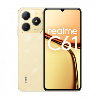 Realme C61 Dual Sim 6GB RAM 256GB - Sparkle Gold, Image 1