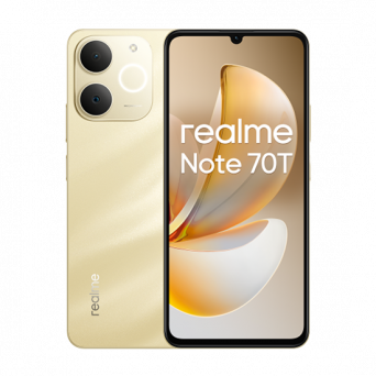 Realme Note 70T Dual Sim 4GB RAM 128GB - Gold, Image 1