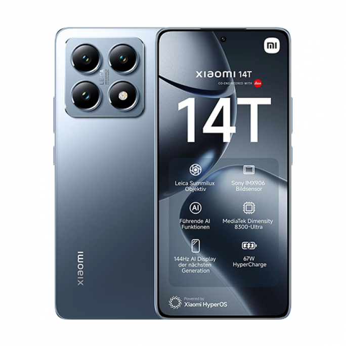 Xiaomi 14T 5G Dual Sim 12GB RAM 256GB - Blue, Image 1