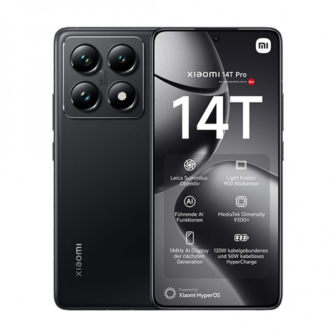 Xiaomi 14T Pro 5G Dual Sim 12GB RAM 512GB - Black, Image 1
