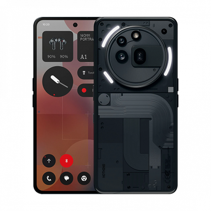 Nothing Phone 3a Pro 5G Dual Sim 12GB RAM 256GB - Black, Afbeelding 1