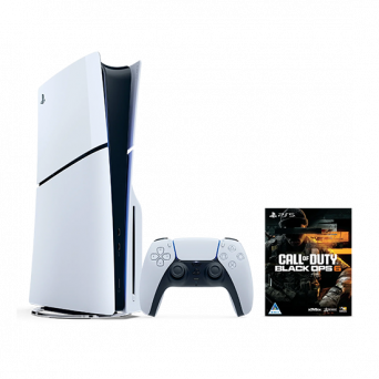 Sony PlayStation 5 Slim Disc Edition 1TB + Call of Duty: Black Ops 6 - White, Image 1