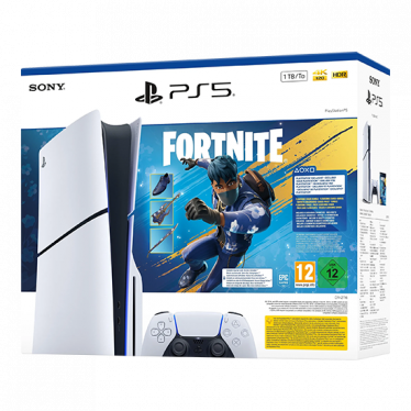 Sony PlayStation 5 Slim Disc Edition 1TB + Fortnite: Flowering Chaos - White