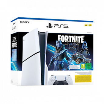 Sony PlayStation 5 Slim Disc Edition 1TB + Fortnite - White, Image 1