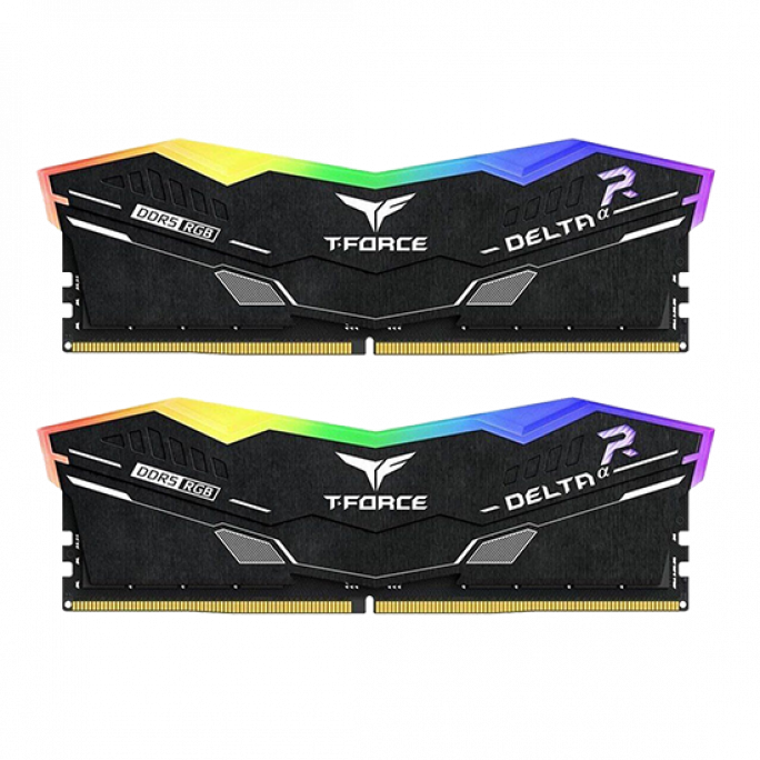 RAM TeamGroup T-Force Delta DIMM 32GB Dual-Kit DDR5-6000 CL30 - RGB Black, Image 1