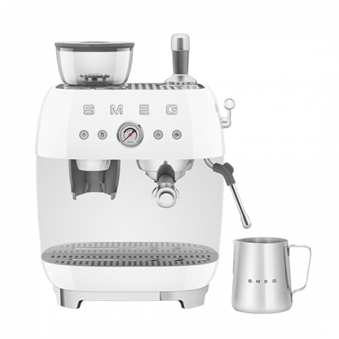 Smeg Portafilter Coffee Machine - White , Image 1