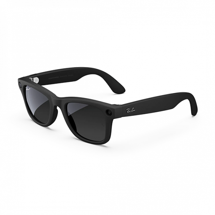 Ray-Ban Meta Wayfarer Gen1 Glasses with AI - Matte Black/Polarized Gardient Graphite, 345€, Image 1 Ray-Ban Meta Wayfarer Gen1 Glasses with AI - Matte Black/Polarized Gardient Graphite, Image 1