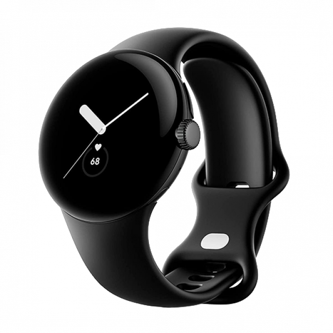 Watch Google Pixel Watch LTE 41mm Matte Black Case with Sport Band - Obsidian, Image 1