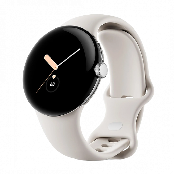 Watch Google Pixel Watch WiFi 41mm Polished Silver Case with Sport Band - Chalk, 73€, Image 1 Watch Google Pixel Watch WiFi 41mm Polished Silver Case with Sport Band - Chalk, Image 1