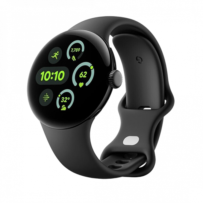 Watch Google Pixel Watch 3 45mm LTE - Obsidian Black, Afbeelding 1