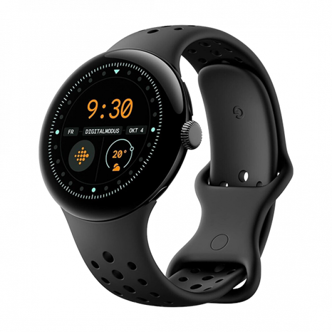 Watch Google Pixel Watch 3 41mm LTE - Obsidian Black, Afbeelding 1