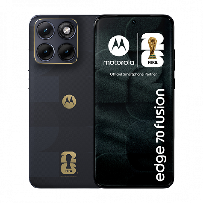 Motorola XT2605-1 Moto Edge 70 Fusion 5G 8GB RAM 256GB incl. Buds World Cup Edition - Black , Image 1