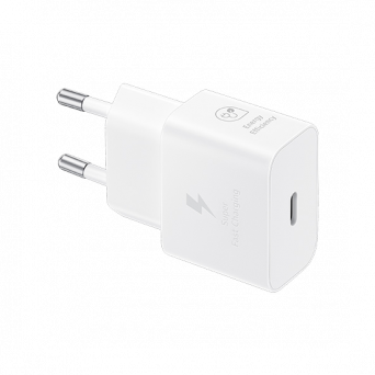 Samsung 25W USB-C Fast Adapter EP-T2510 - White, Image 1