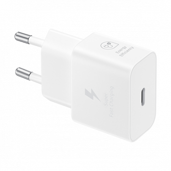 Samsung 25W USB-C Fast Adapter EP-T2510 - White, Image 1