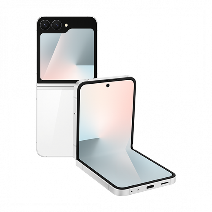 Samsung Galaxy Z Flip7 FE F761B 5G Dual Sim 8GB RAM 256GB - White, Image 1