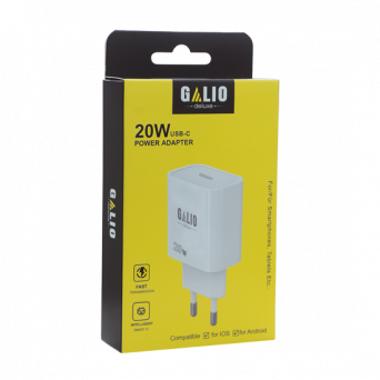 REZ Galio 20W USB-C Adapter - White, Image 1