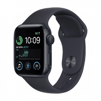 Watch Apple Watch SE2 (2022) GPS 40mm Midnight Aluminium Case with Sport Band - Midnight, Image 1