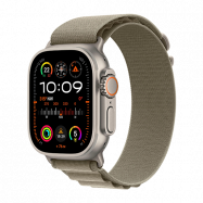 Watch Apple Watch Ultra 2 (2023) LTE 49mm Natural Titanium Case with Alpine Loop M - Olive