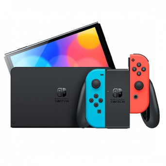 Nintendo Switch OLED Console Neon, Image 1