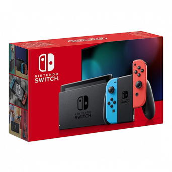 Nintendo Switch V2 Console Neon Red / Blue, Image 1